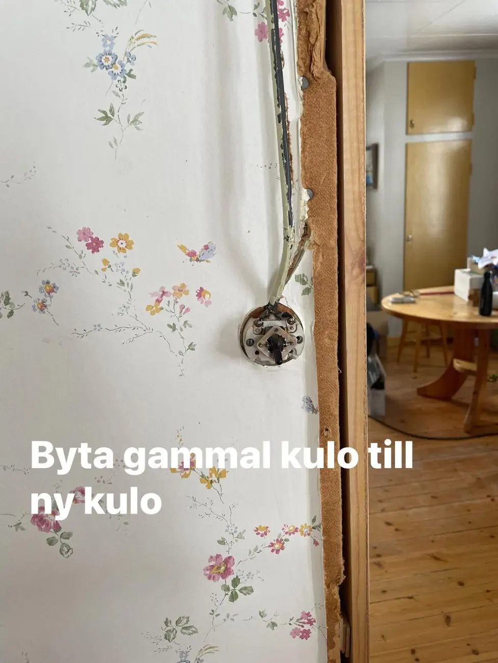 Byte av äldre kabel vid elrenovering
